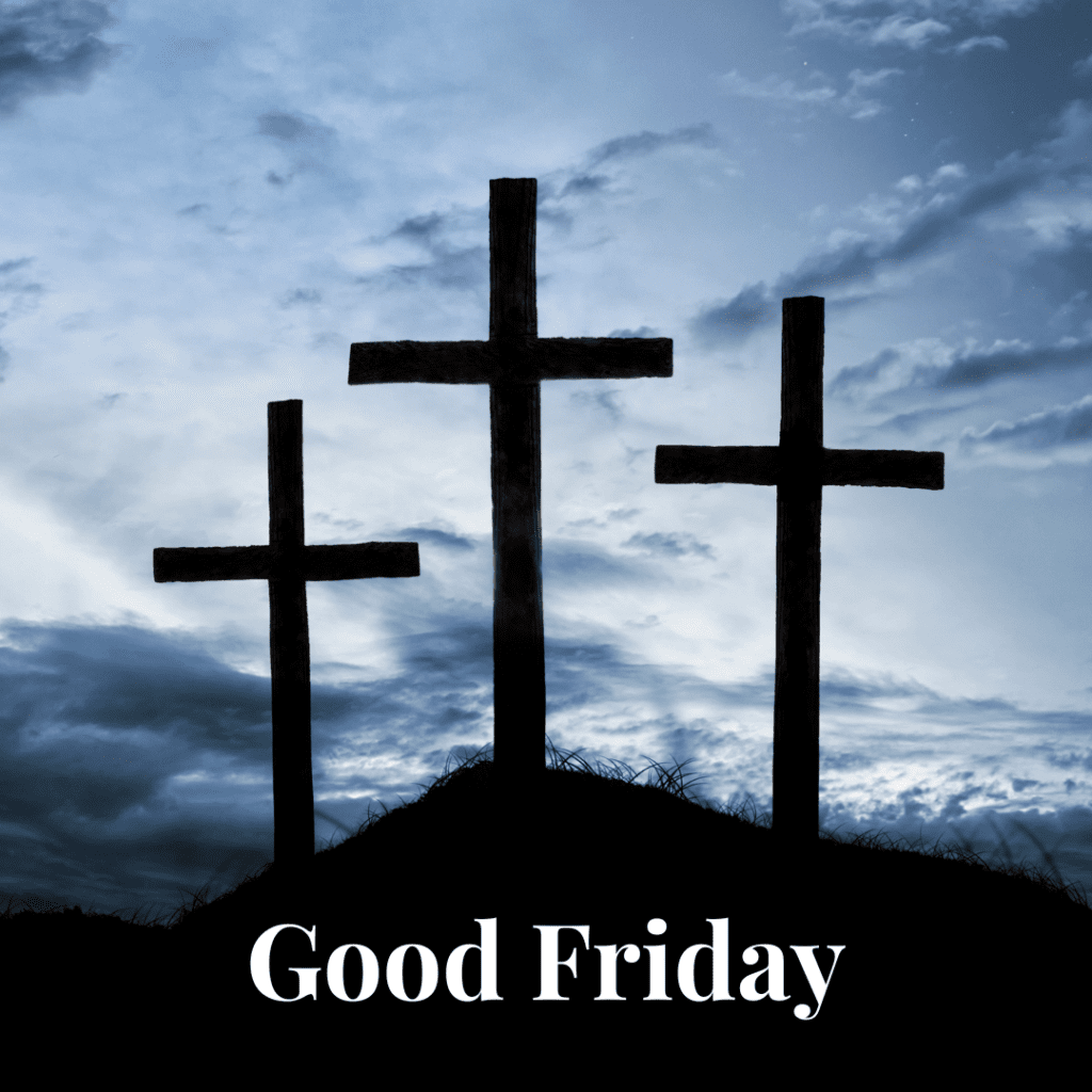 Crosses calvary Good Friday